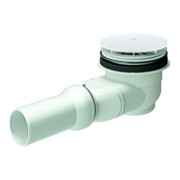 Grohe Ablaufgarnitur Universal d= 11,2cm, Abgang waagerecht, weiß