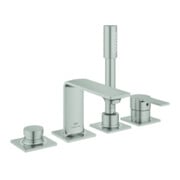 Grohe Allure combinaison baignoire 4 trous, montage sur banc de carrelage, supersteel