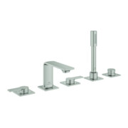 Grohe Allure Combinaison baignoire 5 trous, montage sur tablette carrelée, supersteel