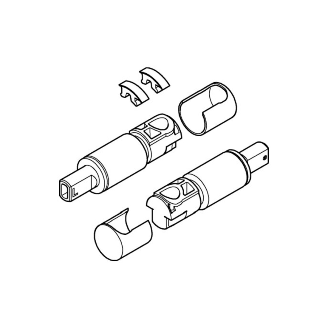 Grohe Amortisseur 49119 pour abattant et couvercle WC Essence