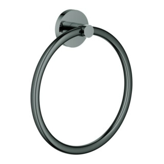 Grohe Anneau porte-serviette Essentials graphite dur, fixation dissimulée