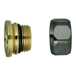 Grohe Anschlussverschraubung 45044 1/2" hard graphite gebürstet