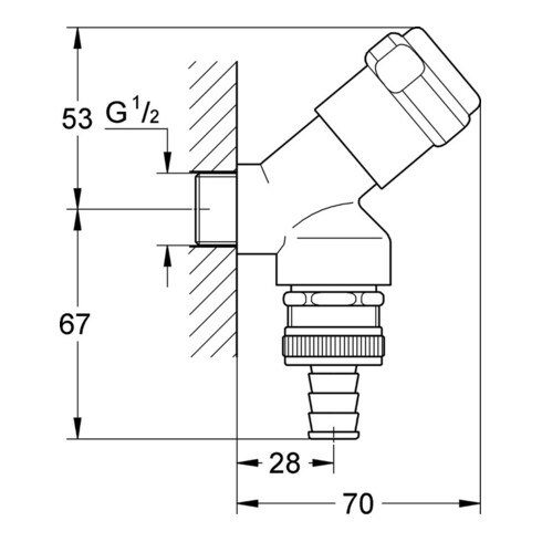 Grohe Armaturenkombination DN 15 chrom