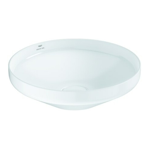 Grohe Aufsatzschale 45cm, rd, o. Hahnl., Überlauf, alpinweiß