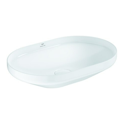 Grohe Aufsatzschale 60cm, ov., o. Hahnl., ÜL, alpinweiß