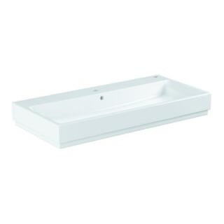Grohe Aufsatzwaschtisch Cube Keramik 100cm, 1 HL m ÜL, alpinweiß PureGuard