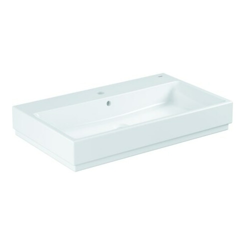 Grohe Aufsatzwaschtisch Cube Keramik 80cm, 1 HL m ÜL, alpinweiß PureGuard