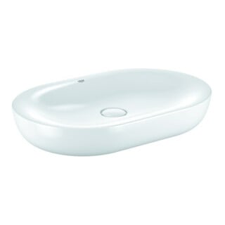 Grohe Aufsatzwaschtisch Essence Keramik 60x40cm, mir Ablaufventil, alpinweiß