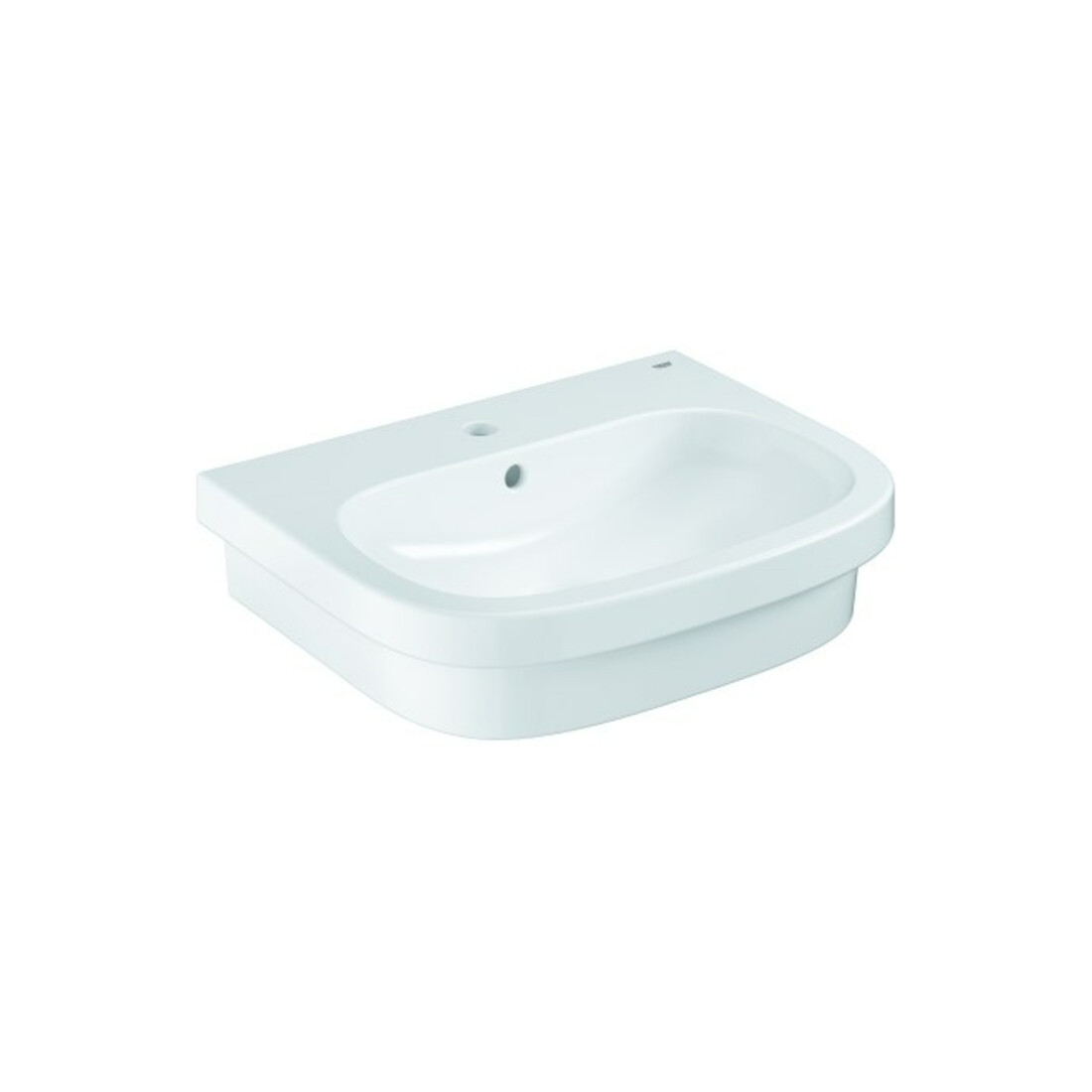 Grohe Aufsatzwaschtisch Euro Keramik 59,6x48,3cm, mit Überlauf, alpinweiß