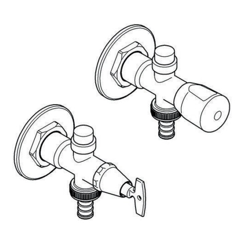 Grohe Außenwandventil EUROTEC DN 15 chrom