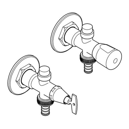 Grohe Außenwandventil EUROTEC DN 15 chrom