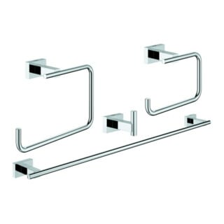 Grohe Bad-Set Essentials Cube 4 in 1, verdeckte Befestigung, chrom