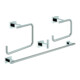 Grohe Bad-Set Essentials Cube 4 in 1, verdeckte Befestigung, chrom-1