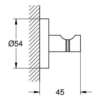 Grohe Bademantelhaken ESSENTIALS chrom