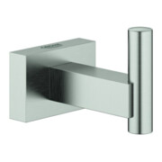Grohe Bademantelhaken Essentials Cube verdeckte Befestigung, supersteel