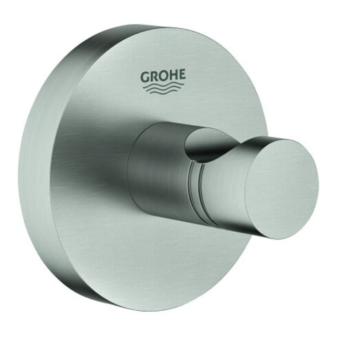 Grohe Bademantelhaken Essentials verdeckte Befestigung, supersteel
