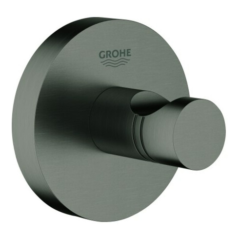 Grohe Bademantelhaken Essentials verd. Befestig., hard graphite gebürstet