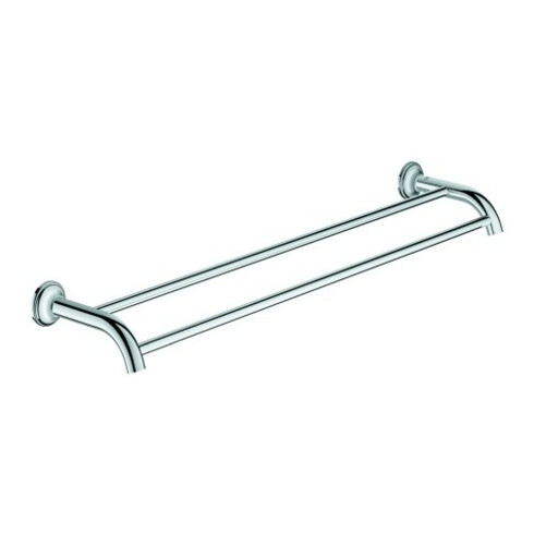 Grohe Badetuchhalter Essentials Authentic 62,6cm, dopp., verd. Befestigung, chrom
