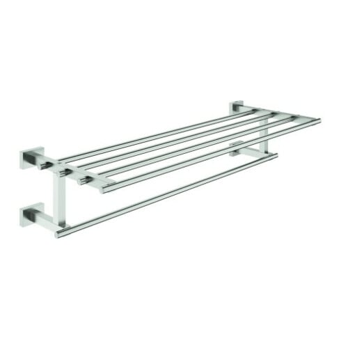 Grohe Badetuchhalter Essentials Cube 60cm, Mul, verd. Befestigung, supersteel