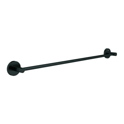 Grohe Badetuchhalter Essentials matt black, verdeckte Befestigung, 60cm
