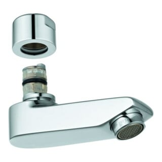 Grohe Bec en fonte 440451 77 mm pour robinetterie murale Eichelberg chrome