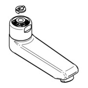 Grohe Bec verseur 440452 117 mm pour robinet mural WT Eichelberg chrome-3