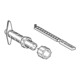 Grohe Betätigung 43520 komplett für Wandeinbau Spülkasten 9l-3