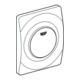 Grohe Betätigungsplatte SURF 116 x 144 mm alpinweiß-1