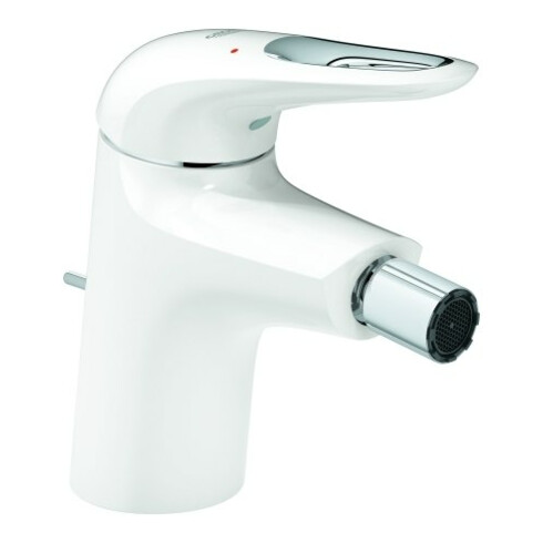 Grohe Bidet-Einhebelmischer Eurostyle moon White, mit Ablaufgarnitur