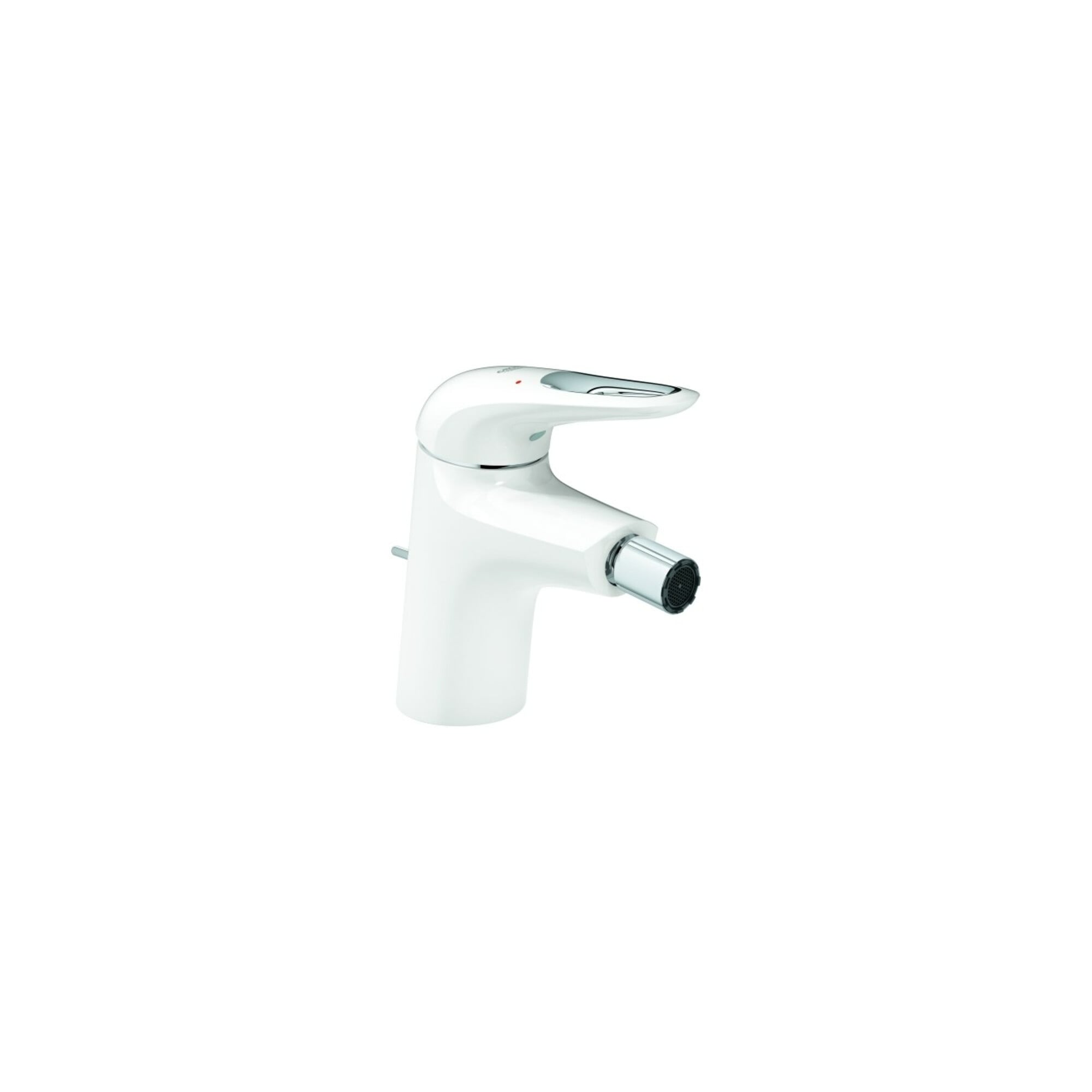 Grohe Bidet-Einhebelmischer Eurostyle moon White, mit Ablaufgarnitur