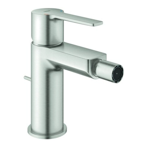 Grohe Bidet-Einhebelmischer Lineare 1/2", Ablaufgarnitur, supersteel