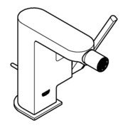Grohe Bidet-Einhebelmischer PLUS 1/2", Ablaufgarnitur, chrom-3