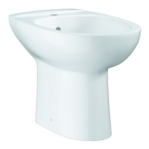 Grohe Bidet sur pied Bau céramique alp-we, 1 trou avec trop-plein, avec kit de fixation