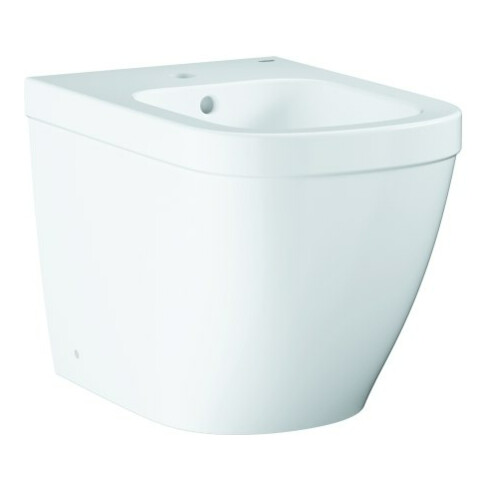 Grohe Bidet sur pied Euro Céramique blanc alpin, 1 trou robinet avec trop-plein