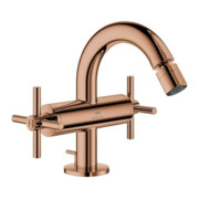 Grohe Bidet-Zweigriff-Armatur Atrio 1/2", mit Kreuzgriffen, warm sunset