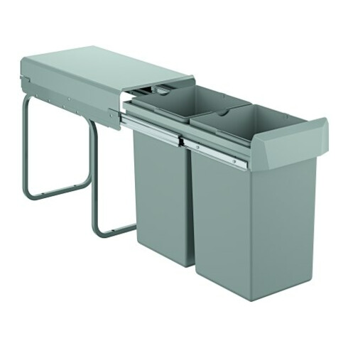 Grohe Blue Mülltrennsystem 30cm, zweifach, 2x 15 l, grau