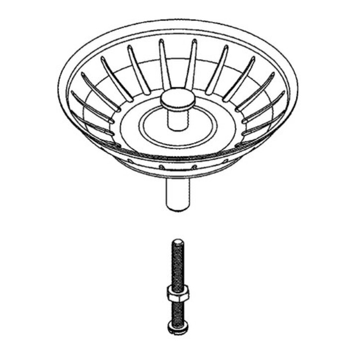 Grohe Bouchon 42576 pour évier de cuisine en acier inoxydable