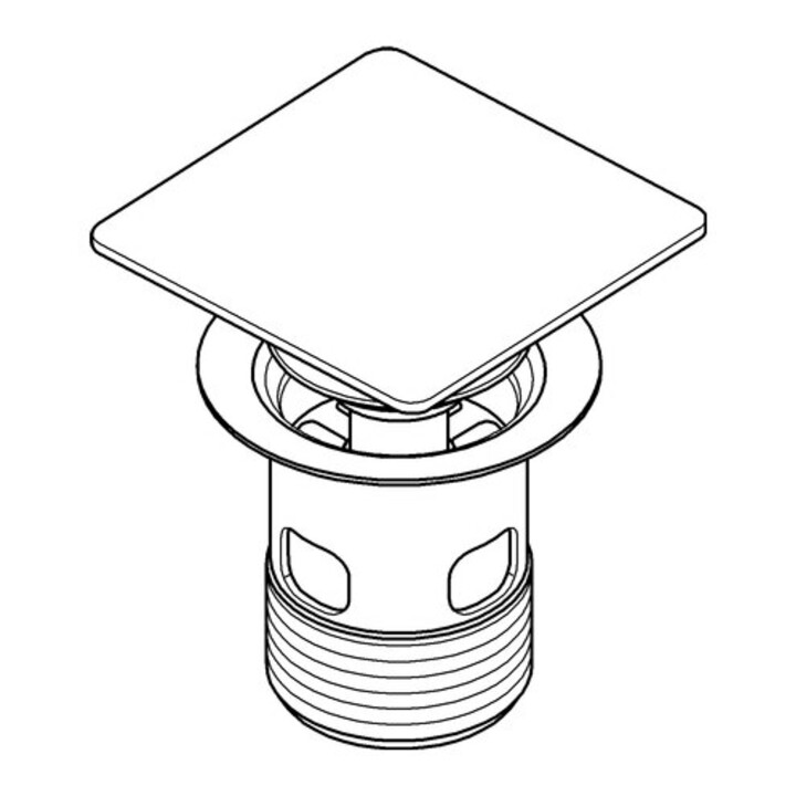 Grohe Bouchon de vidange avec calice, graphite dur brossé