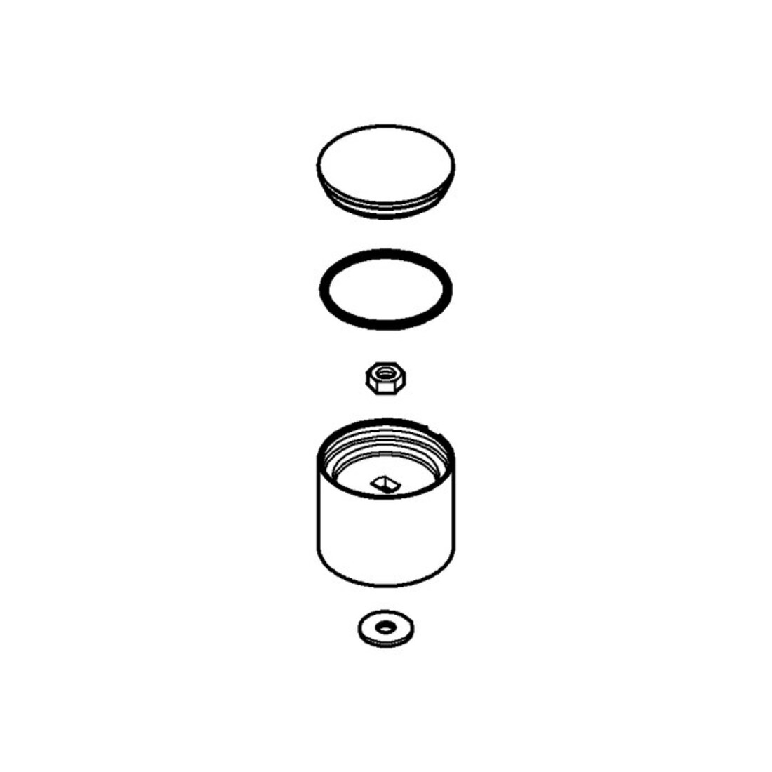 Grohe Bouton de commutation 46585 chrome