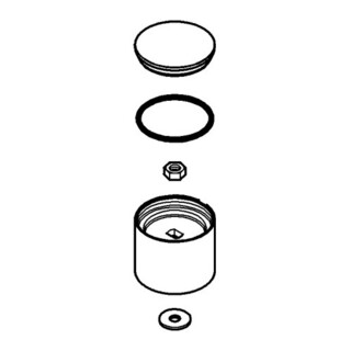 Grohe Bouton de sélection 46585 blanc lune