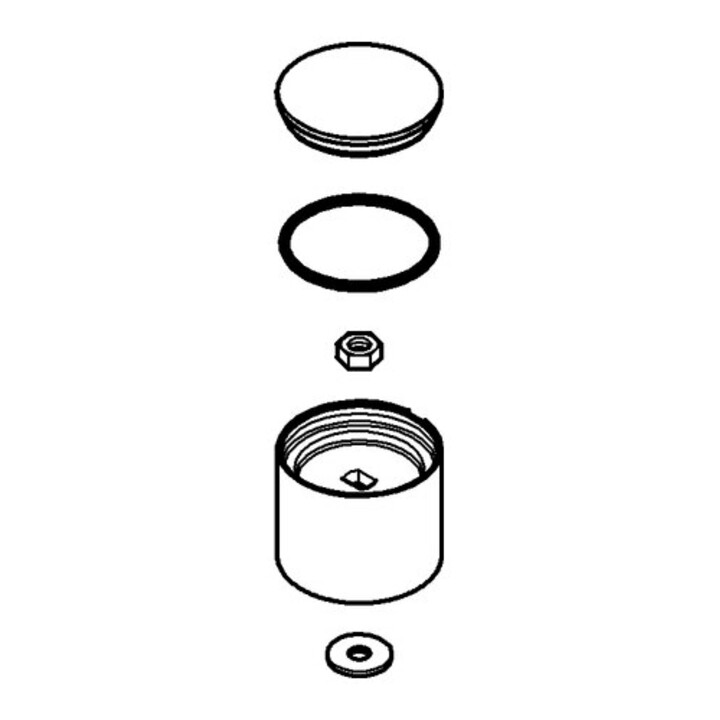 Grohe Bouton de sélection 46585 noir velours