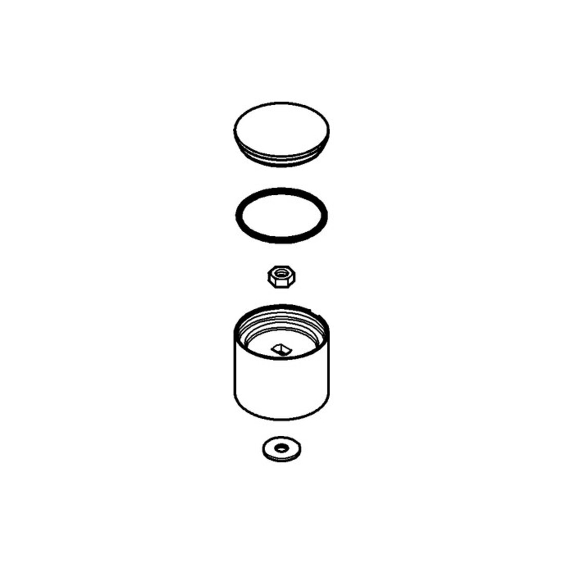 Grohe Bouton de sélection 46585 noir velours
