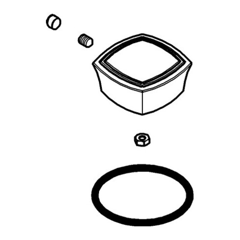 Grohe Bouton de sélection 48216 chrome/or