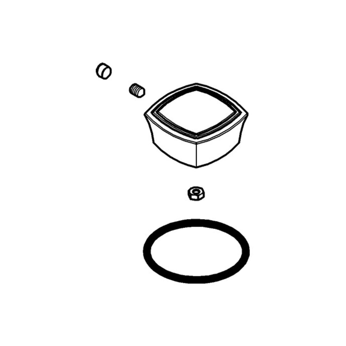 Grohe Bouton de sélection 48216 chrome/or