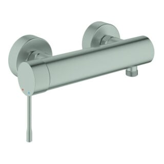 Grohe Brause-Einhebelmischer Essence supersteel, Wandmontage