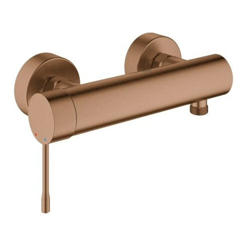 Grohe Brause-Einhebelmischer Essence warm sunset gebürstet, Wandmontage