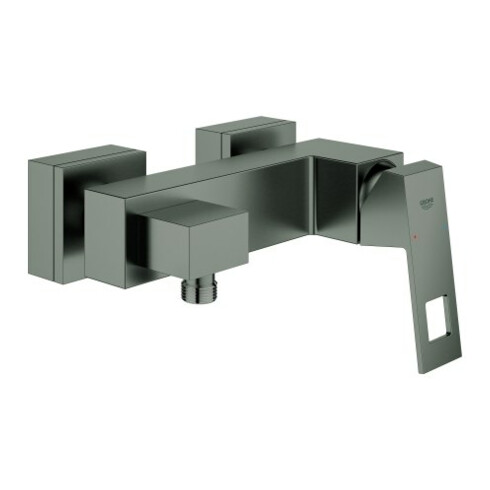 Grohe Brause-Einhebelmischer Eurocube hard graphite gebürstet, Wandmontage