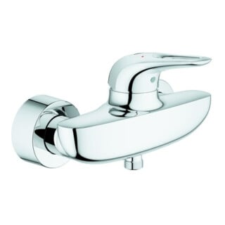 Grohe Brause-Einhebelmischer Eurostyle chr, Wandmont., off. Metall-Hebelgriff