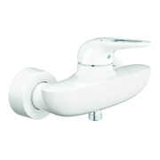 Grohe Brause-Einhebelmischer Eurostyle m wh., Wandmont., off. Metall-Hebelgriff