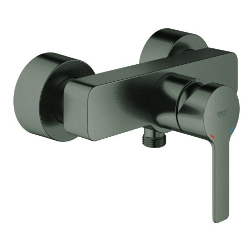 Grohe Brause-Einhebelmischer Lineare hard graphite gebürstet, Wandmontage